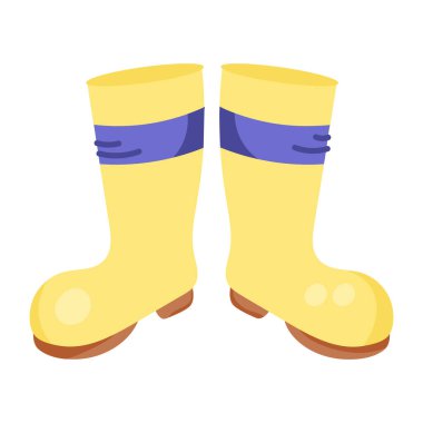Plastik çizmelerin vektör çizimi