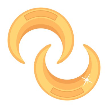 Küpe web simgesi basit illüstrasyon