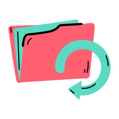 Bulut hesaplama simgesi vektör illüstrasyonu