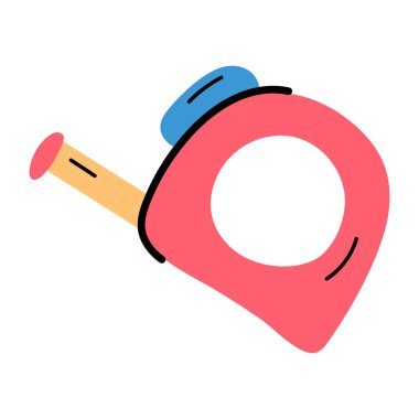 cetvel simgesi, beyaz arkaplanda vektör illüstrasyonu 