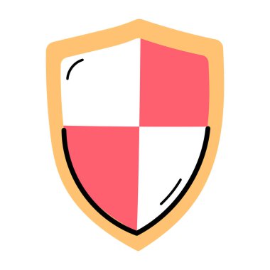 kalkan koruması izole edilmiş ikon vektör illüstrasyon tasarımı