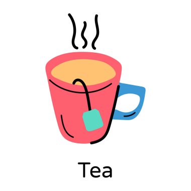 Kahve fincanı ikonu. vektör illüstrasyonu