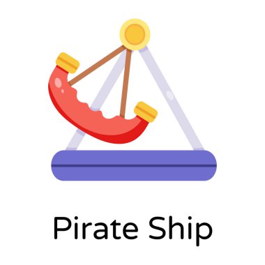 bebek salıncak düz simgesi