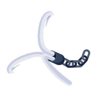 vektör çizim karikatür çapa 