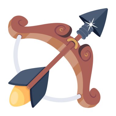 Ortaçağ yay vektör çizimi