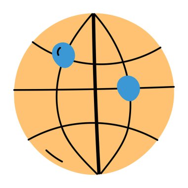 genel ağ simgesi çizimi