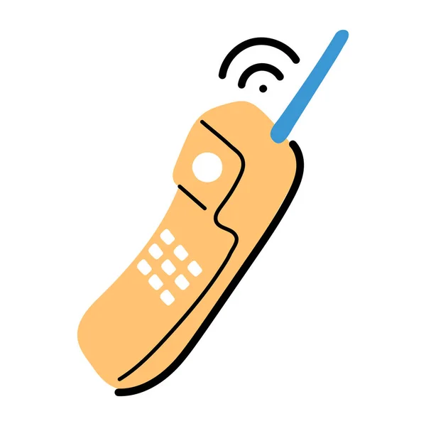 Icône Téléphone Sans Fil Vecteur Icône — Image vectorielle