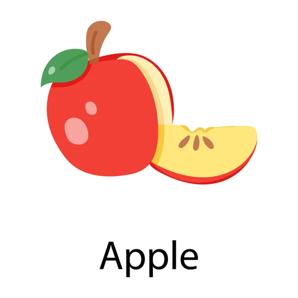 Apple Web Icon Simple Illustration — Stock Vector