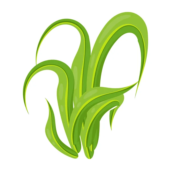 Grüne Grasikone Vektorillustration — Stockvektor