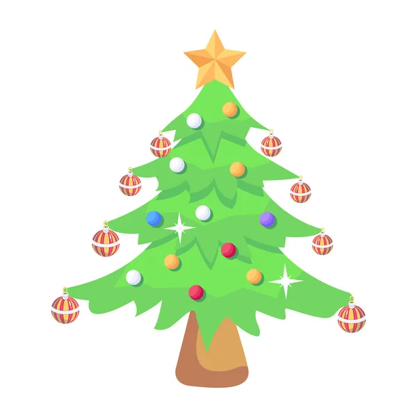 Vektor Illusztrációja Karácsonyfa — Stock Vector