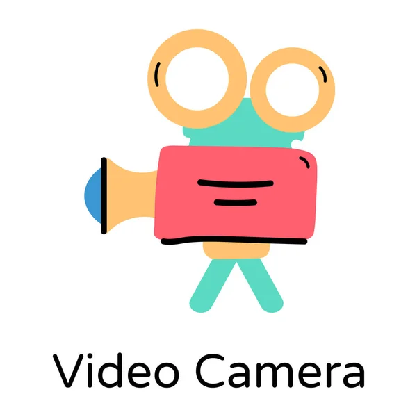 Videokamera Enkel Design — Stock vektor