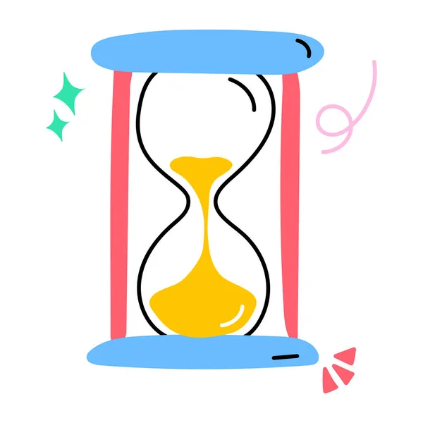 Hourglass Time Vector Illustration — Stock Vector