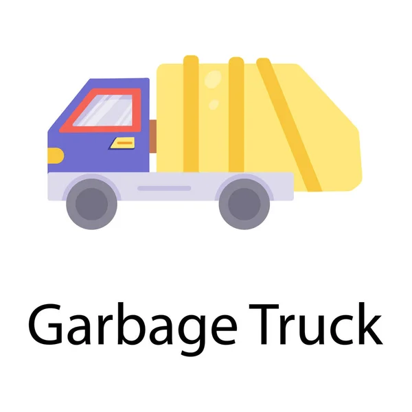 Müllwagen Web Symbol Einfache Illustration — Stockvektor