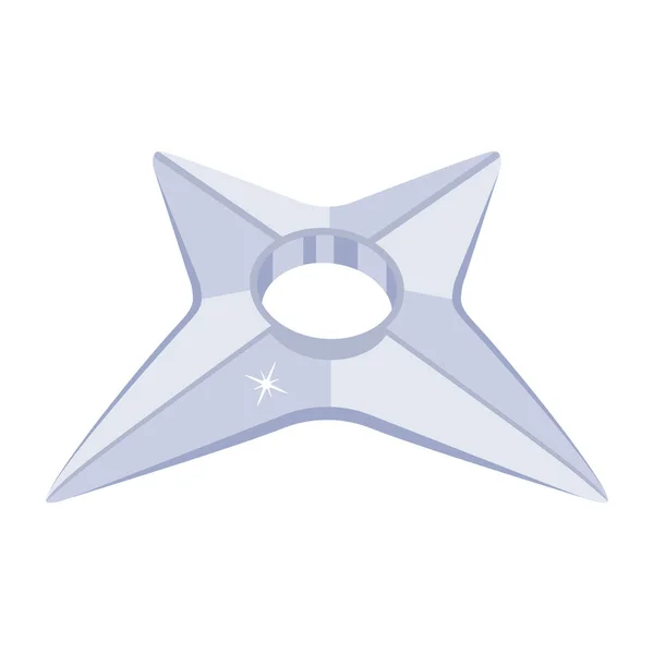 Steel Star Icon Simple Illustration — Stock Vector