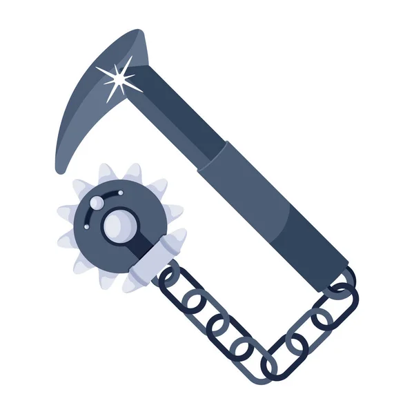 Medieval Sword Icon White Background — 스톡 벡터