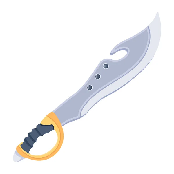Knife Web Icon Simple Illustration — Stock Vector