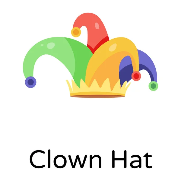 Cappello Clown Illustrazione Vettoriale — Vettoriale Stock