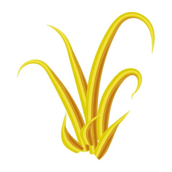 Vektorillustration Einer Gelben Pflanze — Stockvektor