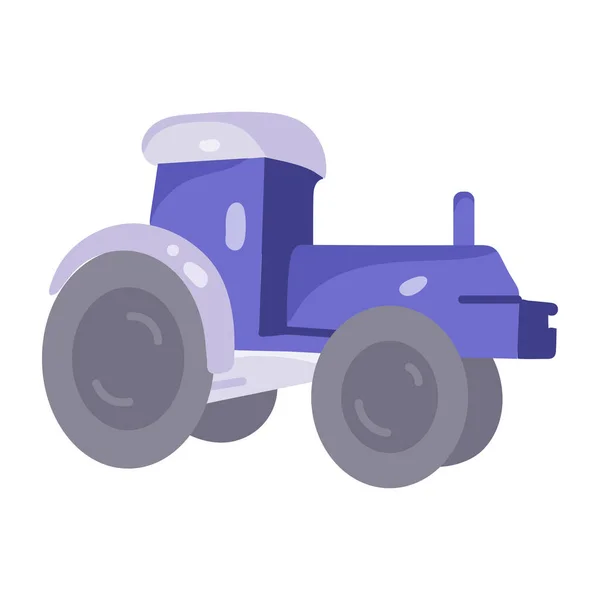 Icono Del Tractor Coche Dibujos Animados Para Diseño Web — Vector de stock