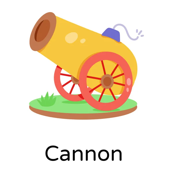 Kanonen Symbol Vektor Illustration — Stockvektor
