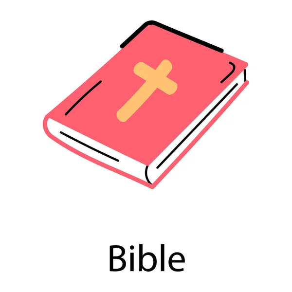 Значок Біблії Ізометрична Ікона Святого Вектора — стоковий вектор