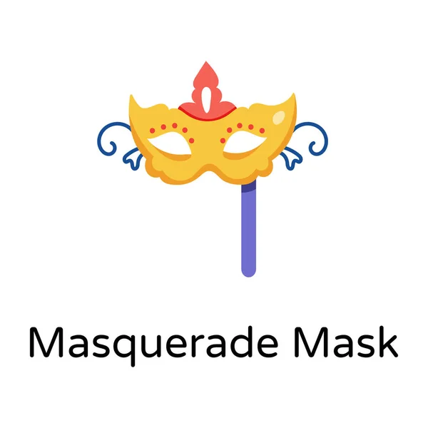 Maskenmaskensymbol Flache Abbildung — Stockvektor