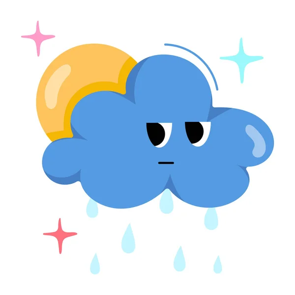 Wolke Wetter Symbol Vektor Illustration Design — Stockvektor
