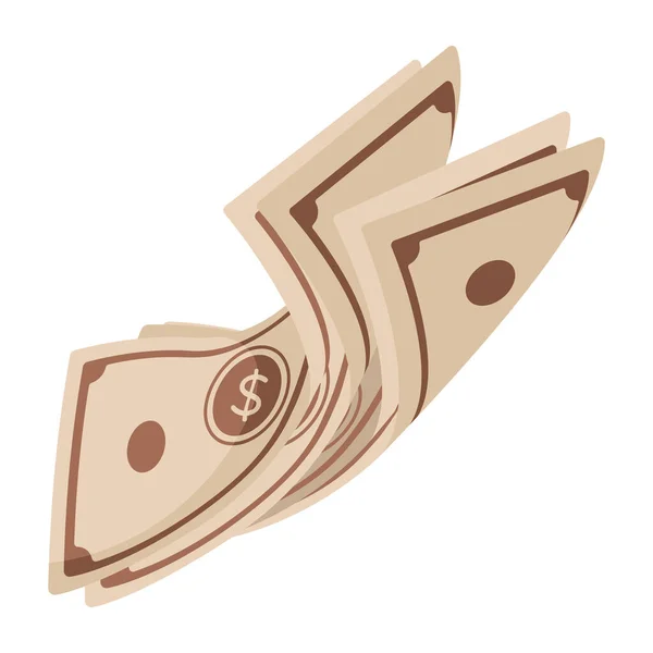 Geld Bargeld Symbol Vektor Illustration — Stockvektor