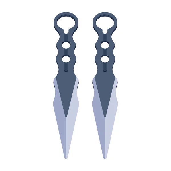 Daggers Icon Simple Illustration Web — Stock Vector