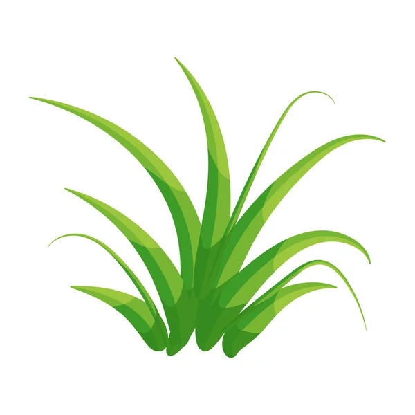 Icono Planta Verde Sobre Fondo Blanco — Vector de stock