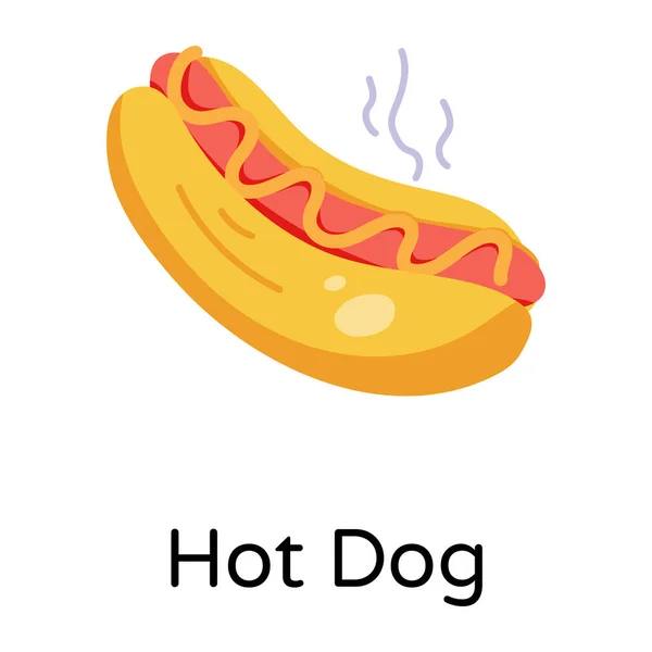 Hot Dog Vectorillustratie — Stockvector