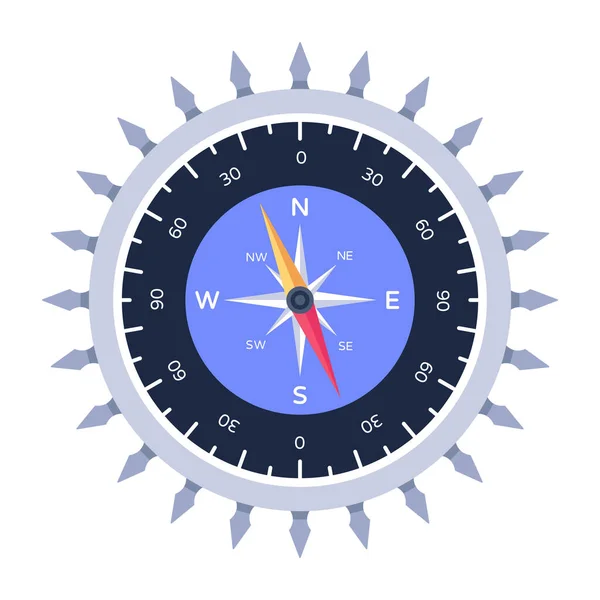 Compass Icon Vector Illustration — Stock Vector