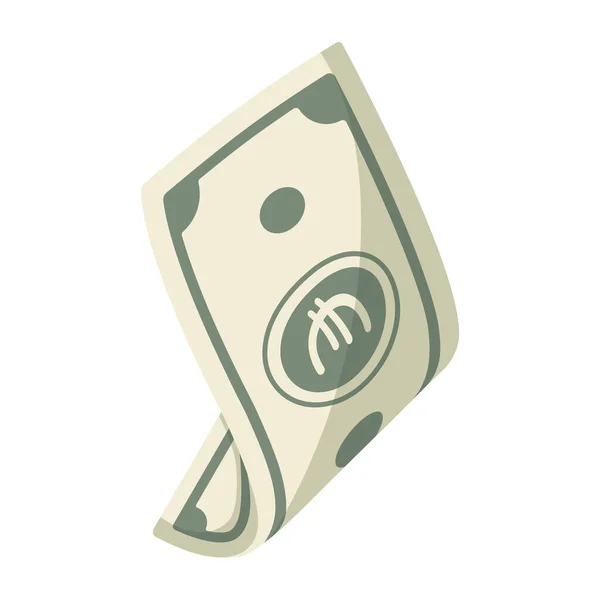 Иконка Денег Вектор Банкнот Доллара — стоковый вектор
