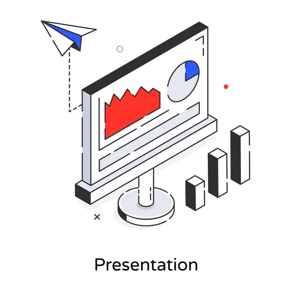 stock vector presentation analytics, chart and statistics