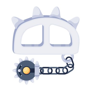 pirinç muşta simgesi vektör illüstrasyonu