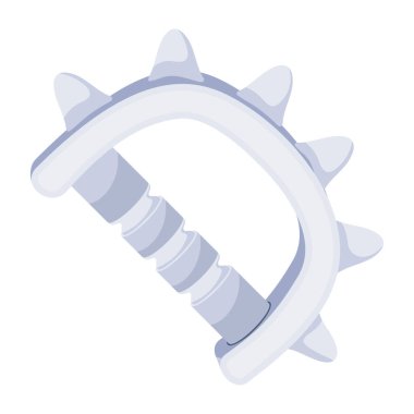 Pirinç muşta. Web simgesi basit illüstrasyon