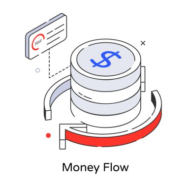 Sikkeler vektör simgesi, modern basit tasarım