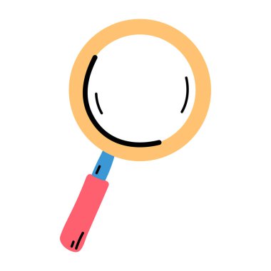 Büyüteç simgesi. vektör illüstrasyonu