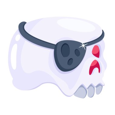 Çizgi film maskesinin vektör çizimi