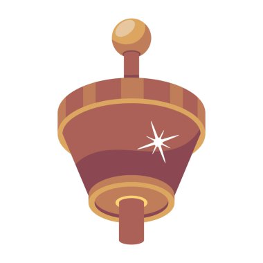 Girdap simgesi, beyaz arkaplanda vektör illüstrasyonu 