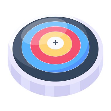 hedef simge vektör illüstrasyonu