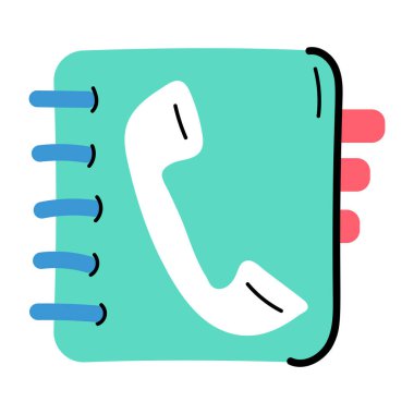 - Telefon. Web simgesi basit illüstrasyon