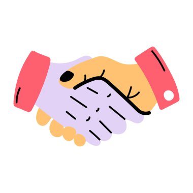 El sıkışma simgesi vektör illüstrasyonu