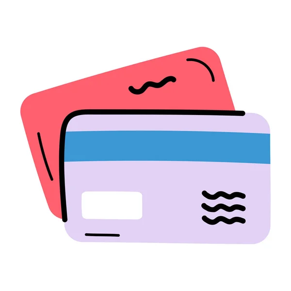 Απεικόνιση Διάνυσμα Εικονίδιο Πιστωτικής Κάρτας — Διανυσματικό Αρχείο
