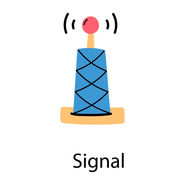 Wifi Tower Vektor Symbol — Stockvektor