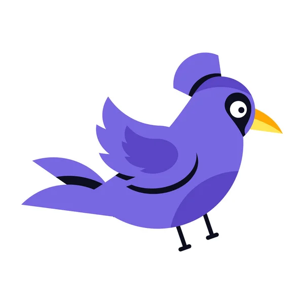 Vektorová Ilustrace Roztomilé Ptačí Ikony — Stockový vektor