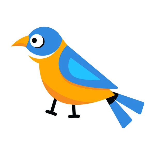 Icono Dibujos Animados Aves Ilustración Vectorial — Vector de stock