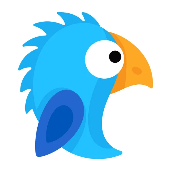 Vektorová Ilustrace Roztomilého Kresleného Ptáka — Stockový vektor