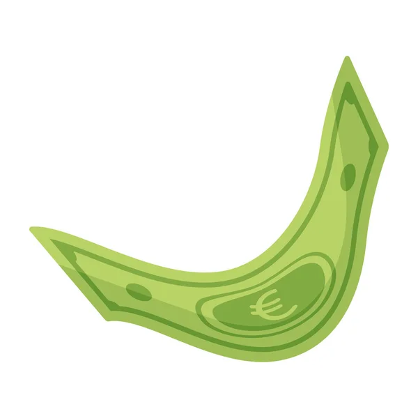 Πράσινο Τραπεζογραμμάτιο Εικονογράφηση Διανύσματος — Διανυσματικό Αρχείο