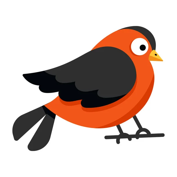Lindo Pájaro Dibujo Animado Vector Ilustración Diseño Gráfico — Vector de stock